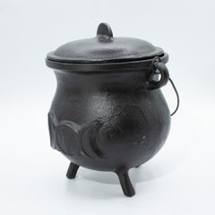 Extra Huge Cast Iron Cauldron with Triple Moon 23x18cm (at least 4kg) product image 5