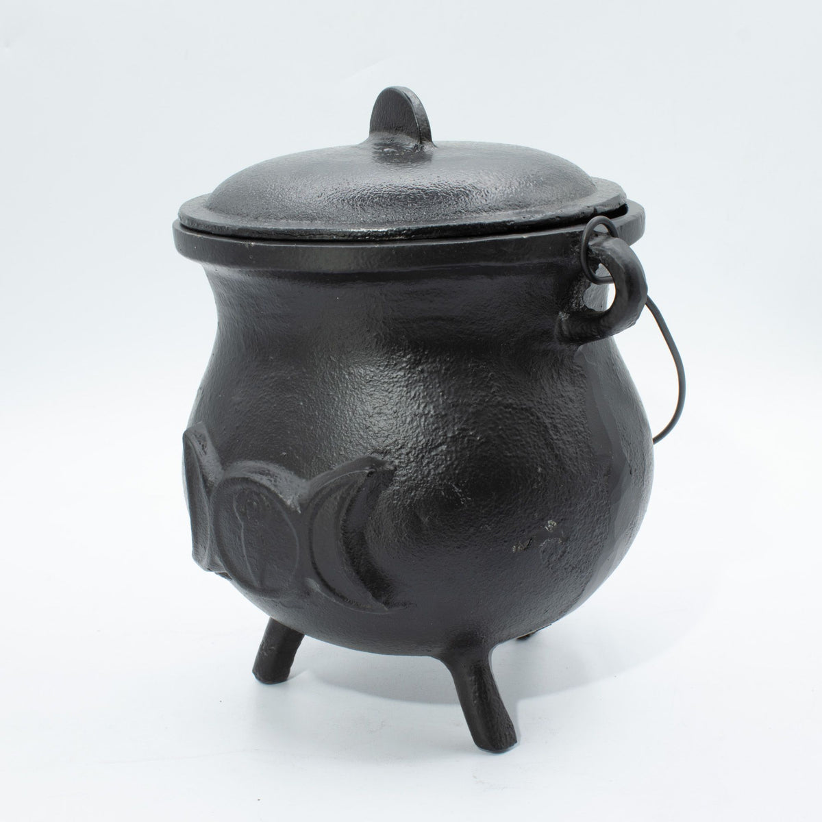 Extra Huge Cast Iron Cauldron with Triple Moon 23x18cm (at least 4kg) product image 5