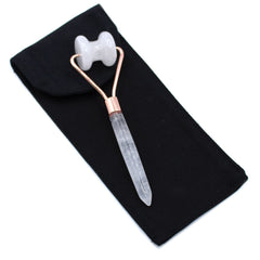 Gemstone Jawline Roller - Rock Quartz product image