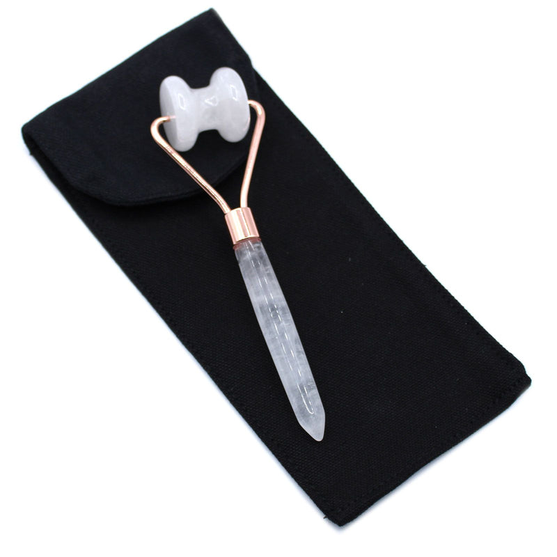 Gemstone Jawline Roller - Rock Quartz product image