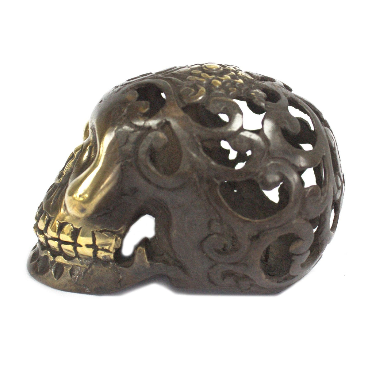 Vintage Brass Skull - Med product image 3