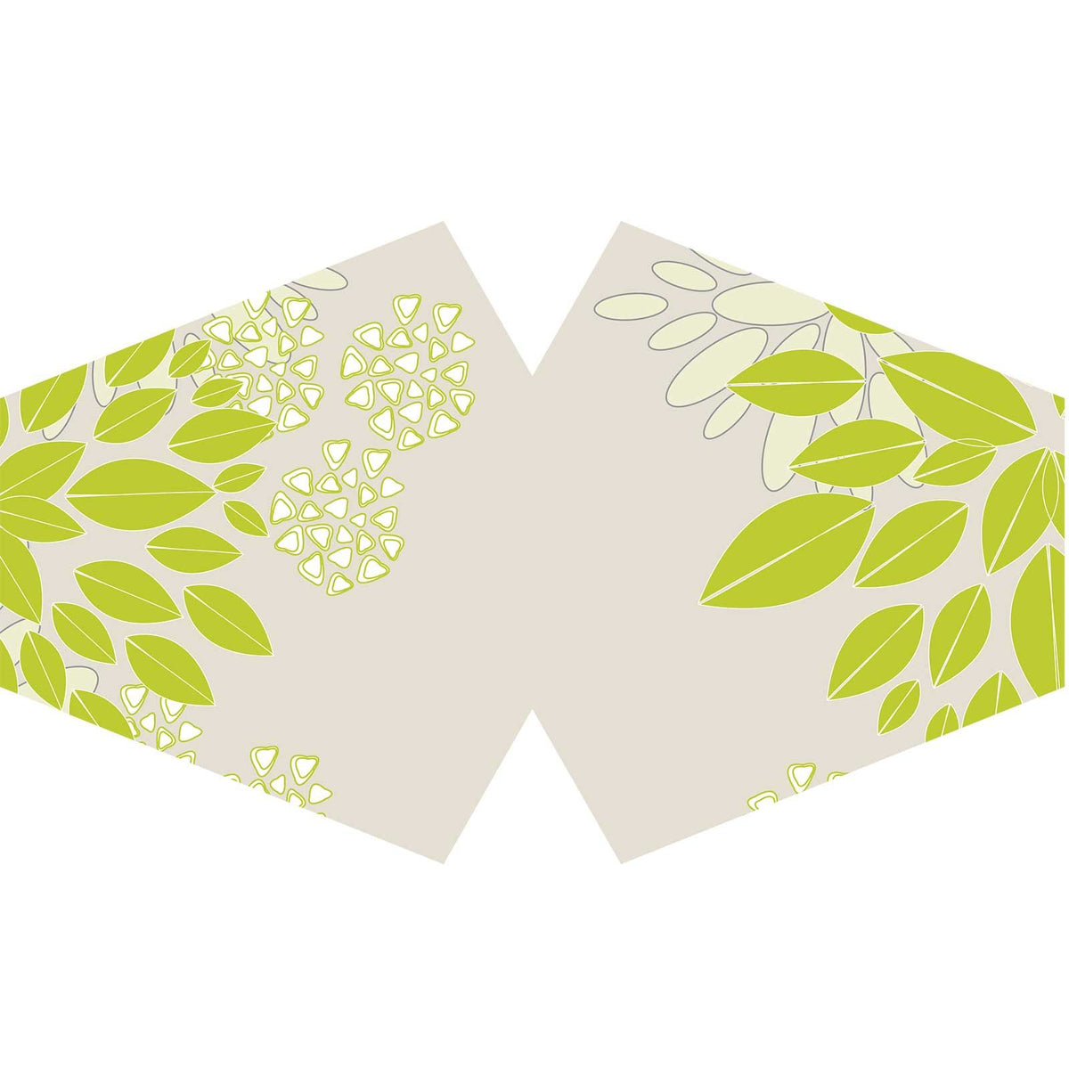 Reusable Fashion Face Covering - Green Leaves (Adult) - product image 2