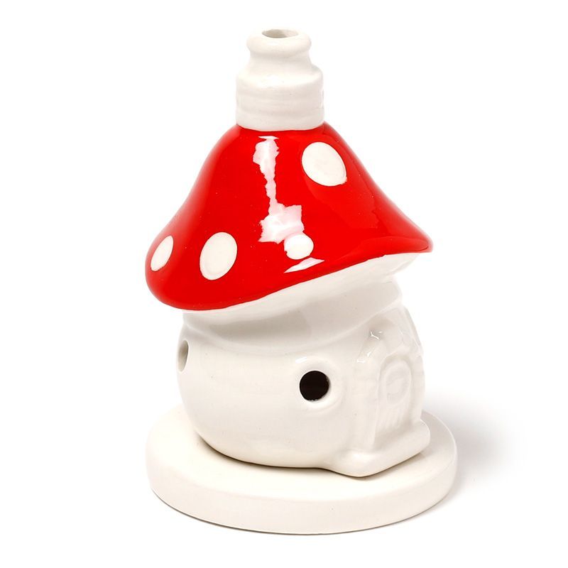 Fairy Toadstool House Ceramic Incense Cone Burner product image 2
