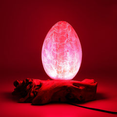 DriftGlow Lamp Crackle Fire Egg Shade - Orange product image 9