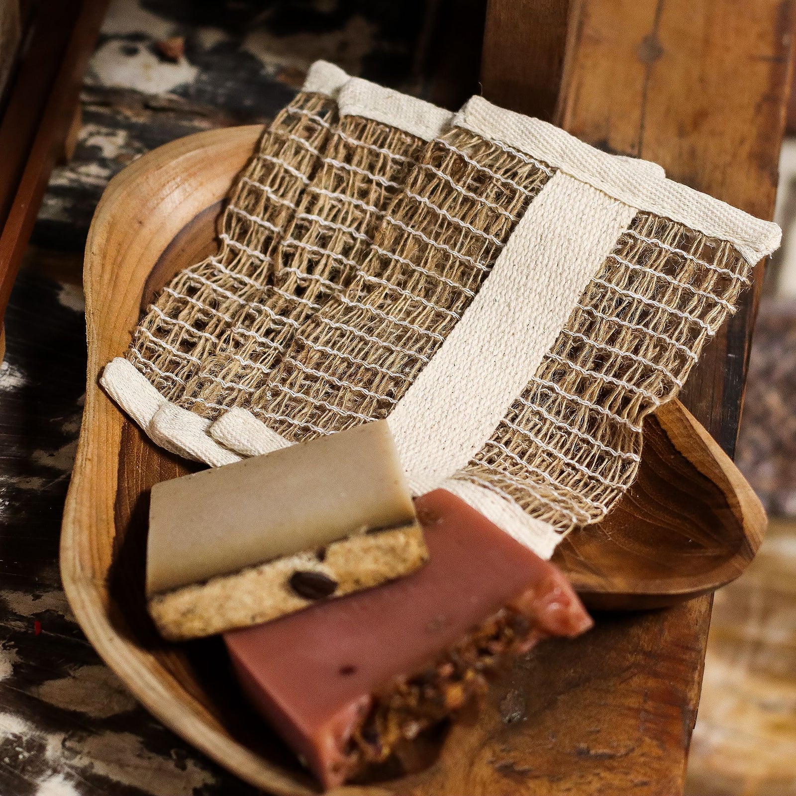 Soft Jute Soap Bag product image