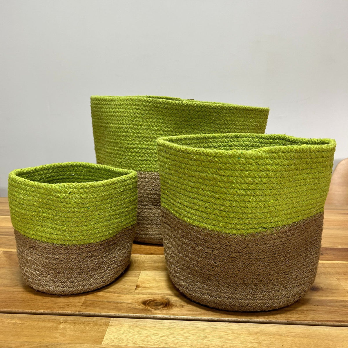 Set of 3 Cotton Rope Storage Baskets - Pistachio product image 5