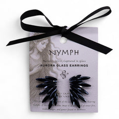 Jet Black - Vintage Glass - Faries - Earrings product image 3