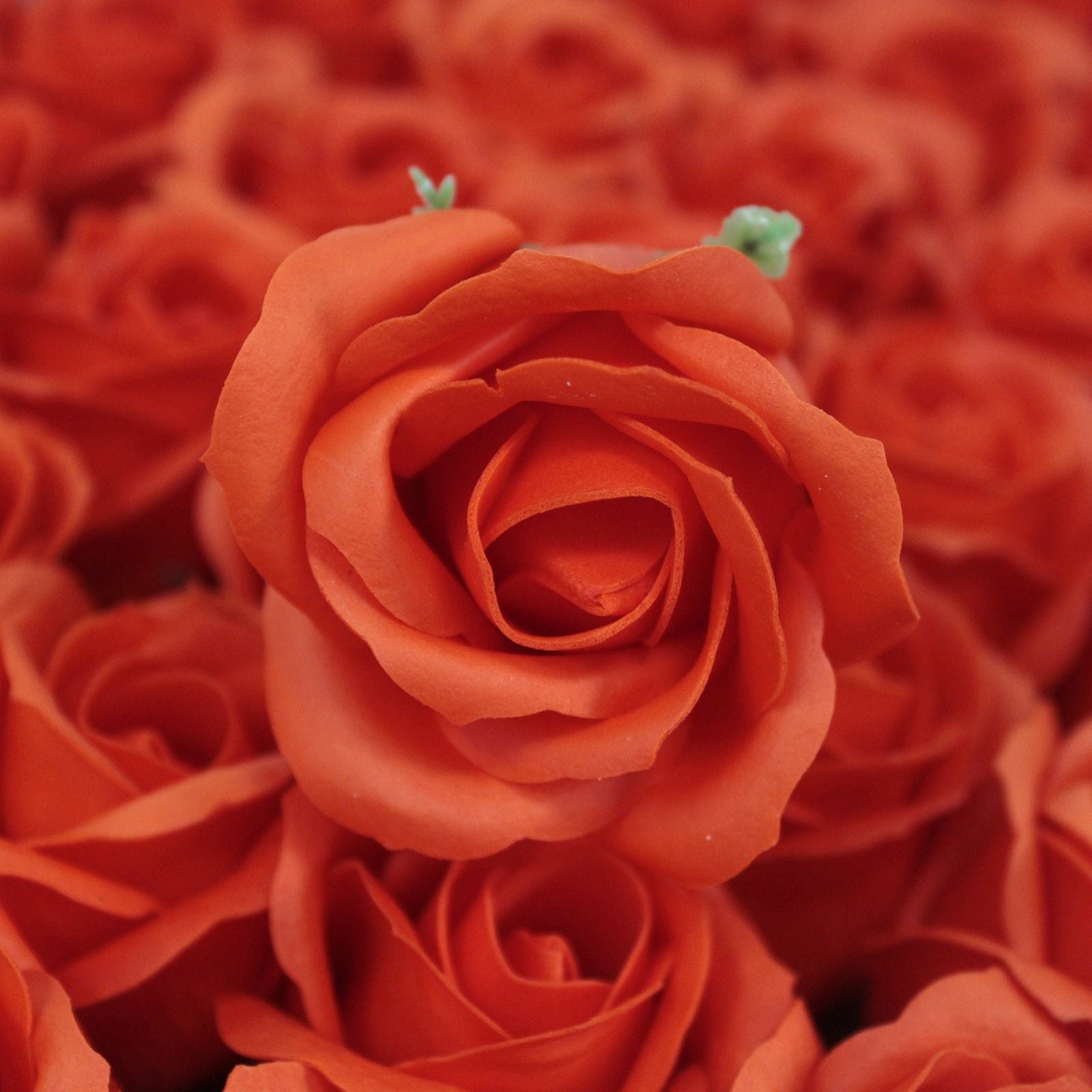Craft Soap Flowers - Med Rose - Sunset Orange product image