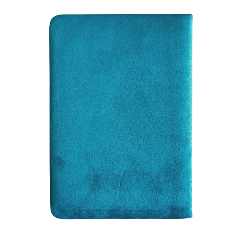 Light Blue Velvet Notebook - 80 pages - Embrace The Journey product image