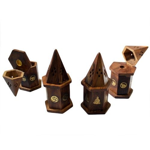Pyramid Mini Incense House - Shesham product image