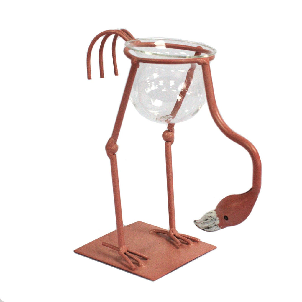 Hydroponic Home Décor - Pink Metal Flamingo Des 3 product image 4