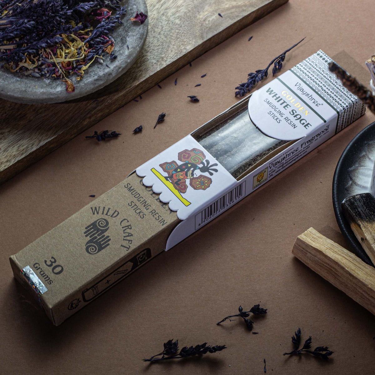 Golden White Sage Smudging Resin Sticks – 30g product image 4