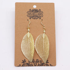 Earrings - Bravery Leaf - Gold product image 3