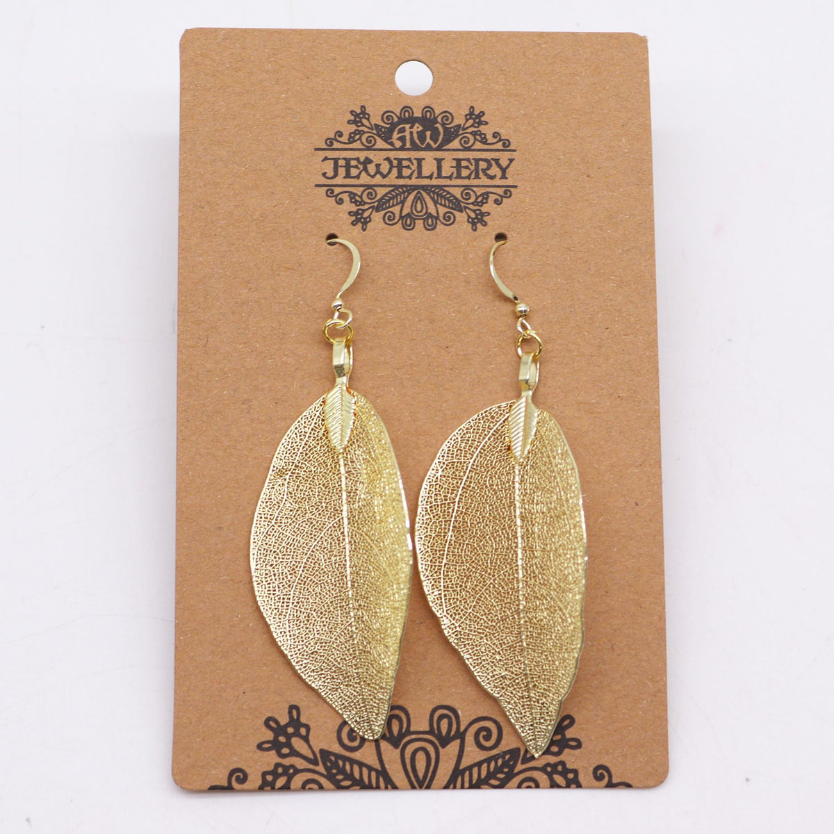 Earrings - Bravery Leaf - Gold product image 3