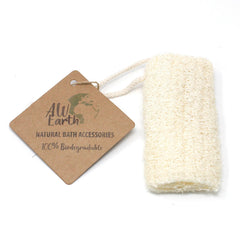 Natural Loofah Scrub on Rope - 5" - 12.7 cm product image 3