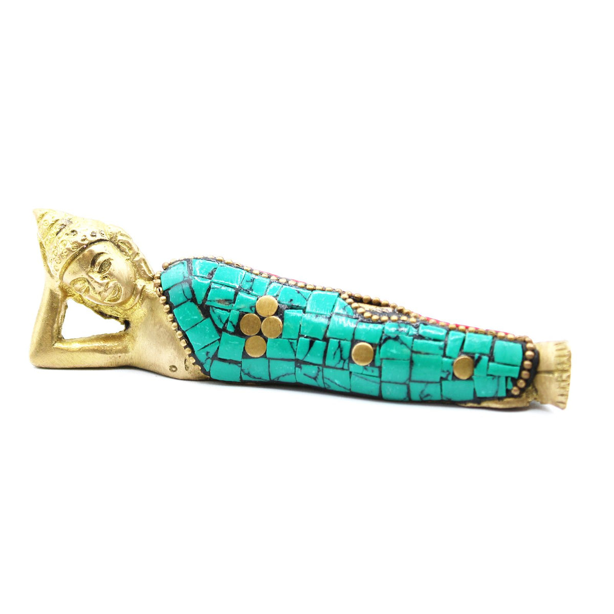 Brass Buddha Figure - Lying Down - 10cm product image