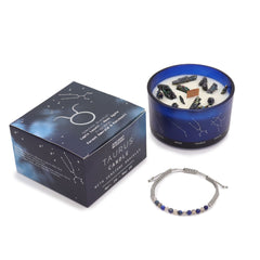 Zodiac Crystal Candle with Gemstone Bracelet - Taurus product image 3