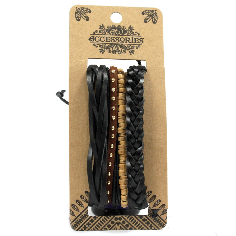Mens Bracelet Sets - Black & Macho (asst) product image