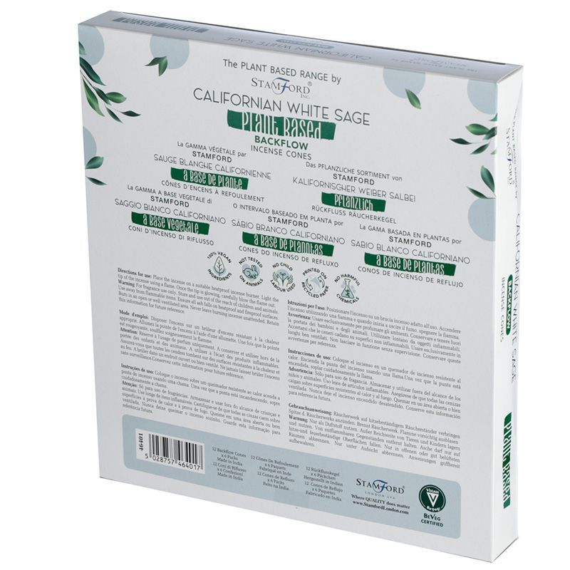 Plant Based Backflow Incense Cones - Californian White Sage product image 3