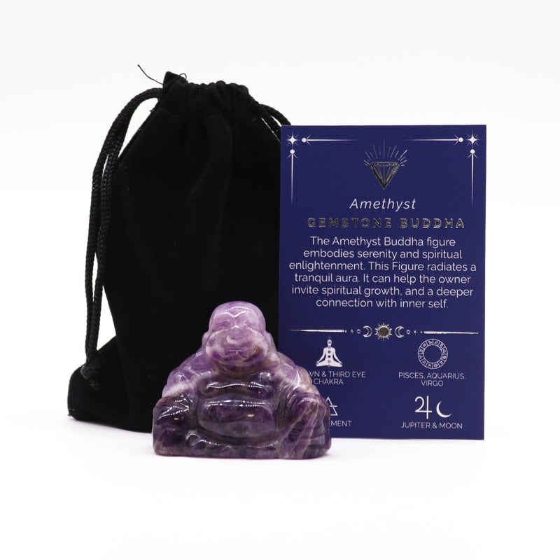 Gemstone Large Buddha - Amethyst product image