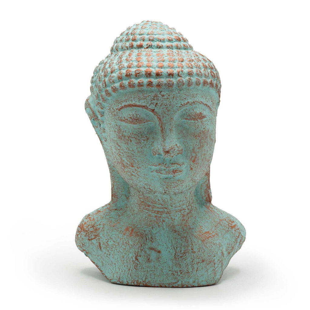 Tranquility Buddha Head - Green Copper product image