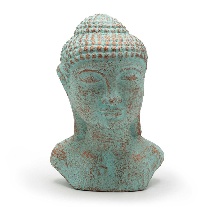 Tranquility Buddha Head - Green Copper product image