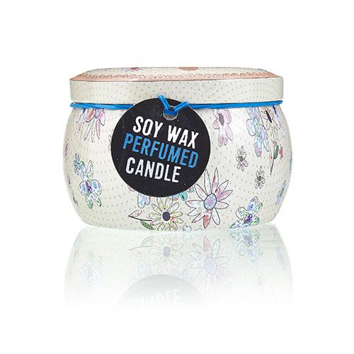 Art Tin Candle - Assorted Design - Friendly Messages - Parma Violet product image 2