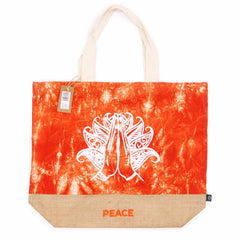 All Natural Bag - Orange Stonewash - Namaste Hand - Peace product image