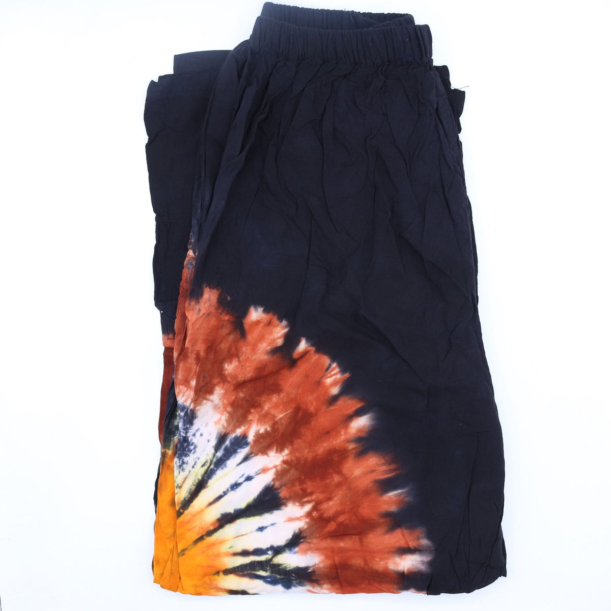 Japanese Style Lounge Pants - Black Chocolate & Orange - M product image 3