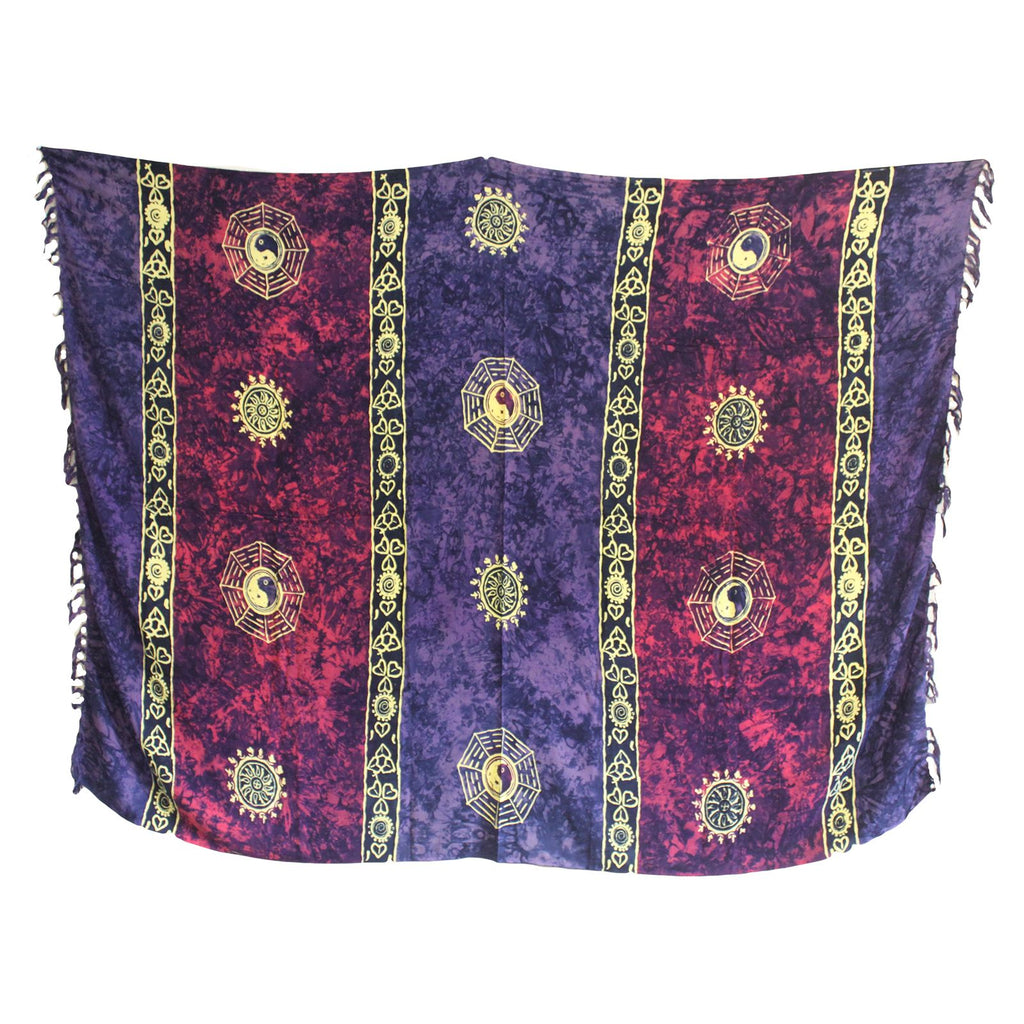 Bali Celtic Sarongs - Yin & Yang - Purple product image
