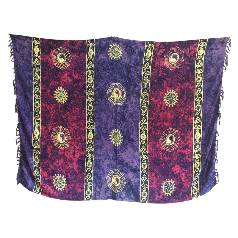 Bali Celtic Sarongs - Yin & Yang - Purple product image