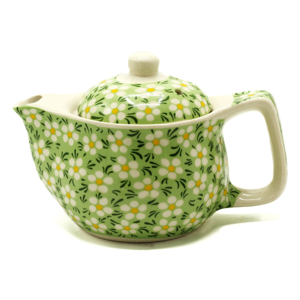 Small Herbal Teapot - Green Daisey product image