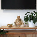 Happy Buddha - Whitewash 40cm product image
