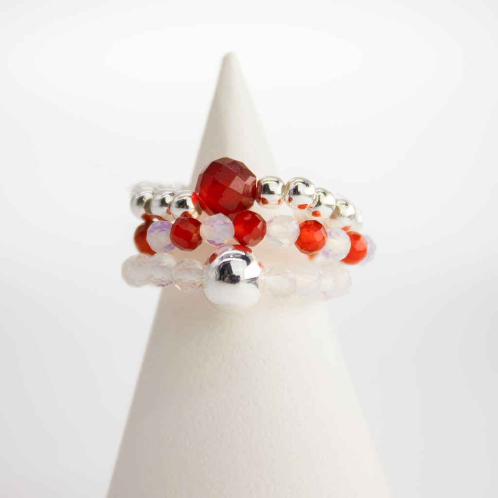 Nymph Spirit Gemstone Ring Set - Blood Moon product image 4