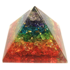 Lrg Orgonite Pyramid 70mm - Chakra Gemchips product image 3