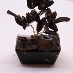 Mini Gemstone Tree On Orgonite Base - Black Agate (15 stones) product image 2