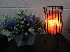 Tall Salt Rock Brazier, Pink Salt Chunks, Cable & Bulb product image 5