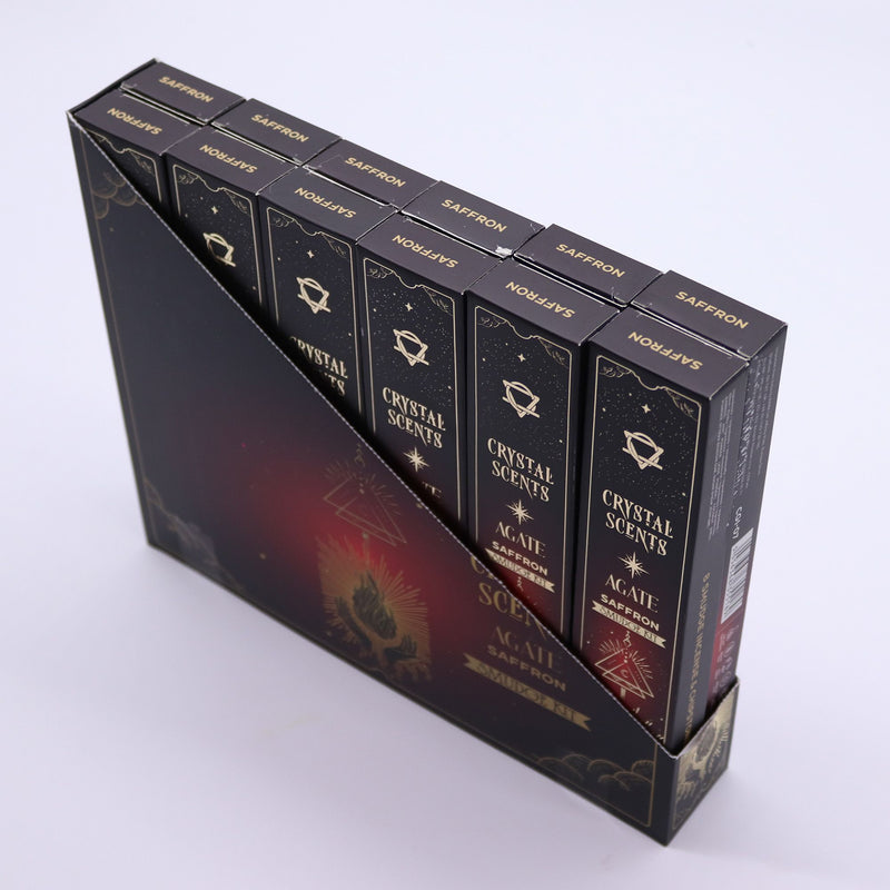 Red Agate Crystal Scents Smudge Incense - Saffron product image