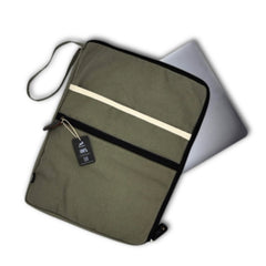 Canvas Large Laptop Pouch - Olive product image
