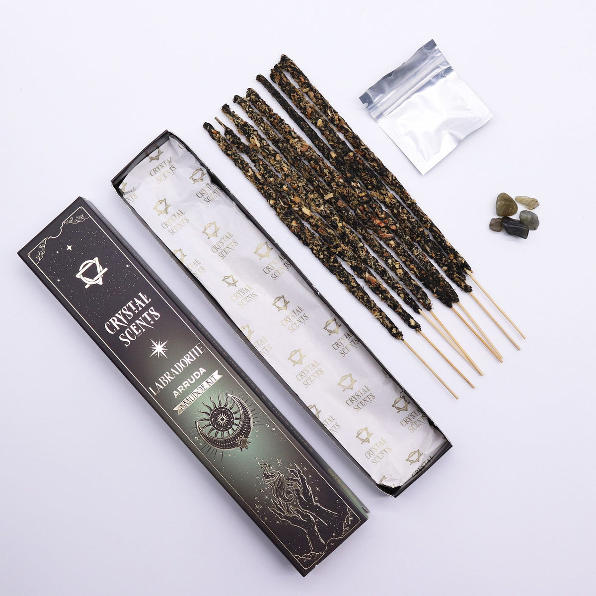 Labradorite Crystal Scents Smudge Incense - Arruda product image 6