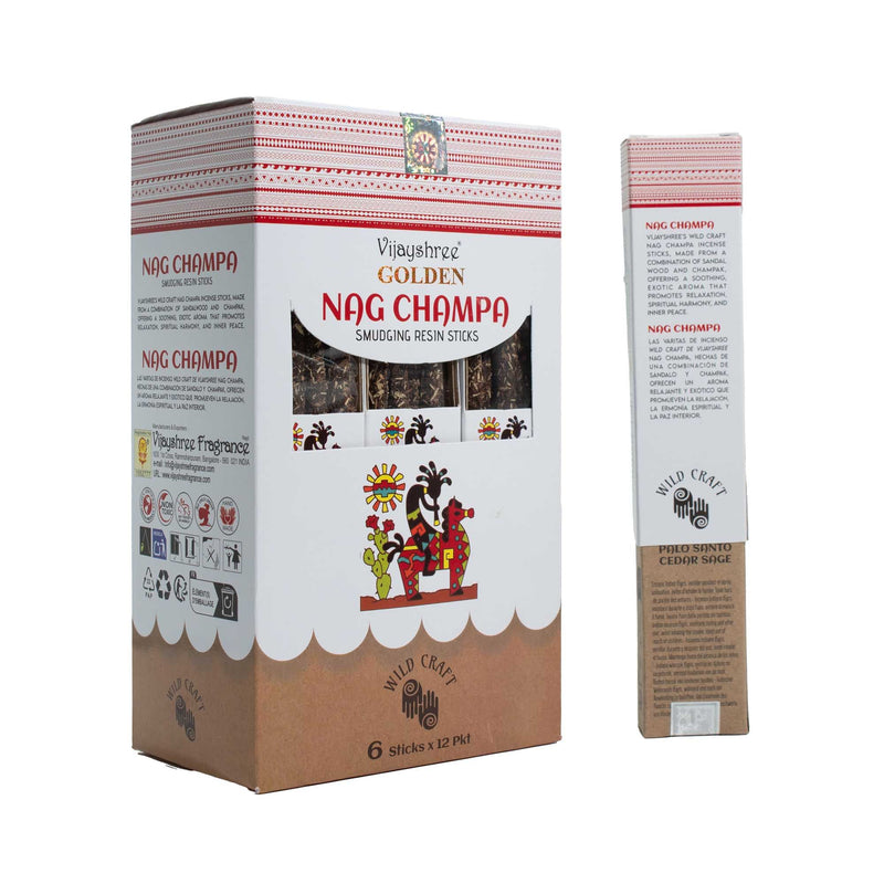 Golden Nag Champa Smudging Resin Sticks - 30g product image