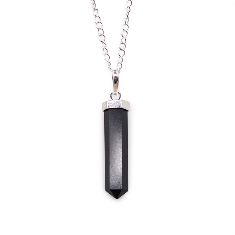 Gemstone Classic Point Pendant - Black Agate product image