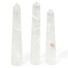 Gemstone Six Face Obelisk Poins approx 17cm - Rock Crystal product image 3