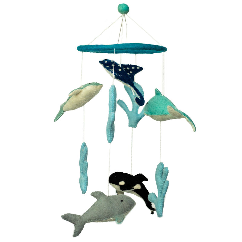 Handmade Felt Mobile - Dolphines & Sealife product image