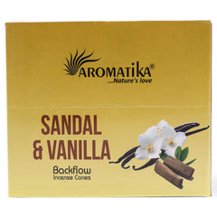 Pack of 10 Masala Backflow Incense - Sandalwood & Vanilla product image 3