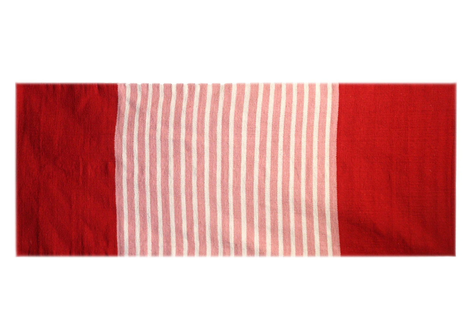 Indian Cotton Rug - 70x170cm - Red/Pink product image