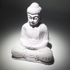 Meditation Buddha Lamp Lavender Crackle - Oval Stand product image 5