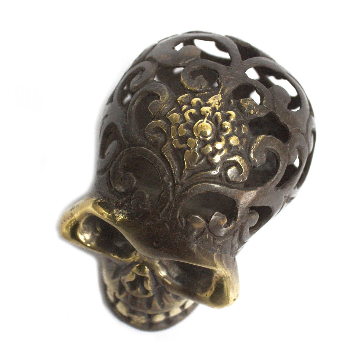 Vintage Brass Skull - Med product image 2