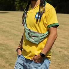 Cotton Hemp Style Belt (or Fanny) Bag - Sage