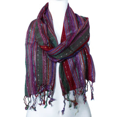 Indian Boho Scarves - 22x72cm - Random Greens product image 2